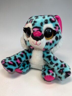 Zuru Coco Surprise Leopard Plush Toy With Pink & Blue Leopard Print 6 Inches